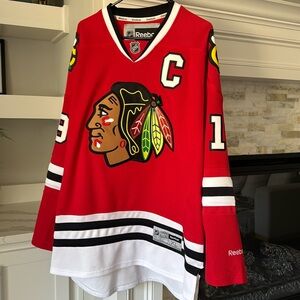 Reebok Red and Black Hockey Jersey
